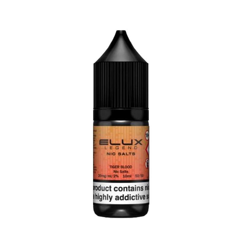 Tiger Blood By Elux Legend 10ML Nic Salt E Liquid 50VG Vape 10MG/20MG Juice