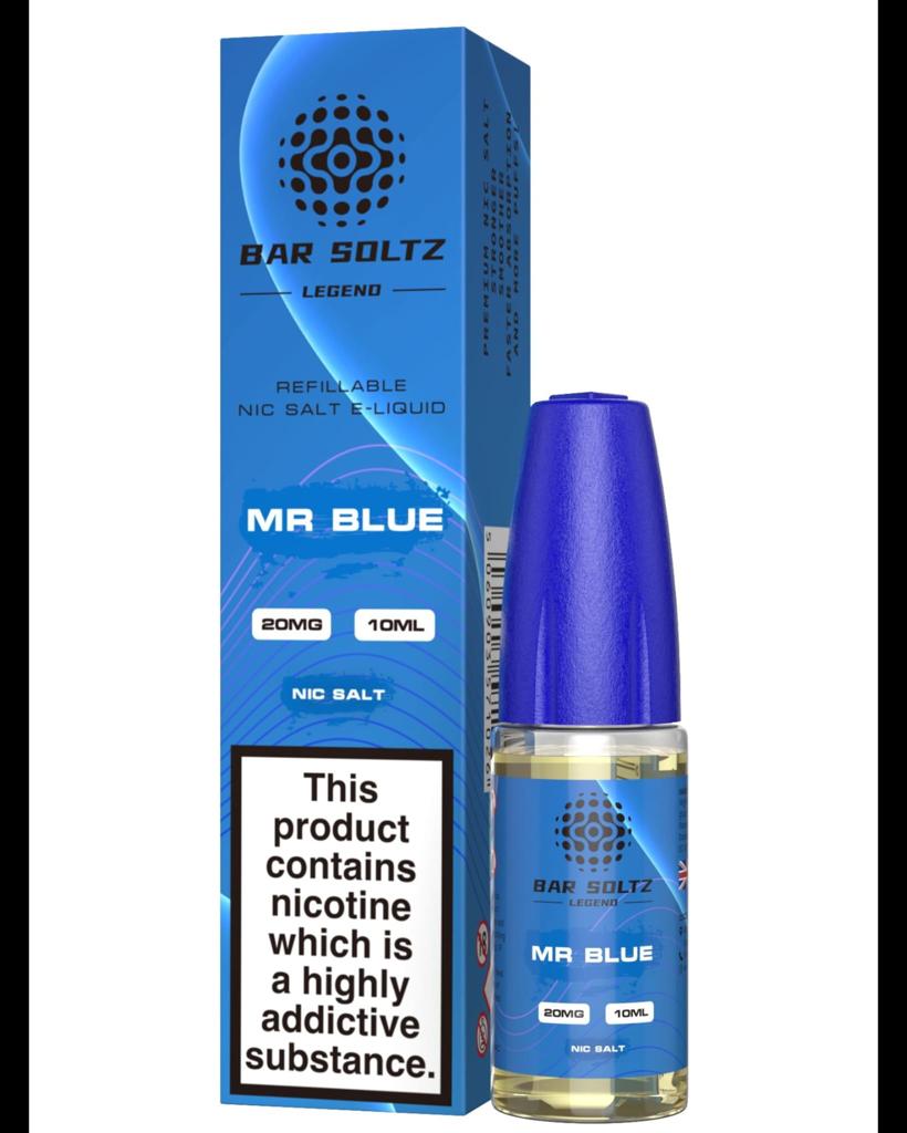 Mr Blue By Bar Soltz Legend 10ML Nic Salt E Liquid 10MG/20MG Vape 50VG Juice