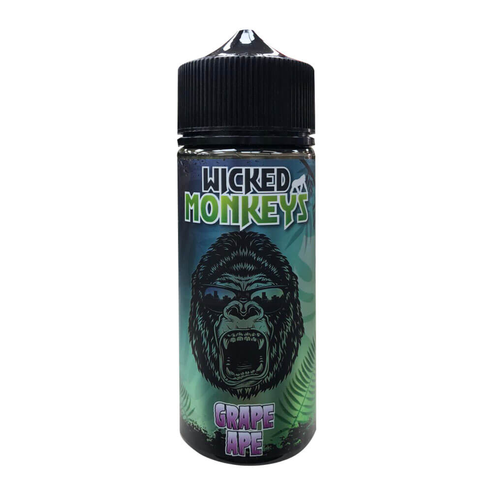 Grape Ape By Wicked Monkeys 100ML E Liquid 70VG Vape 0MG Juice