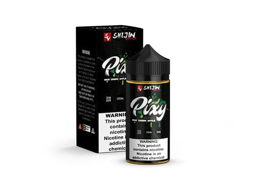 Sour Green Apple - Pixy Series by Shijin Vapor 100ML E Liquid 70VG Vape 0MG Juice