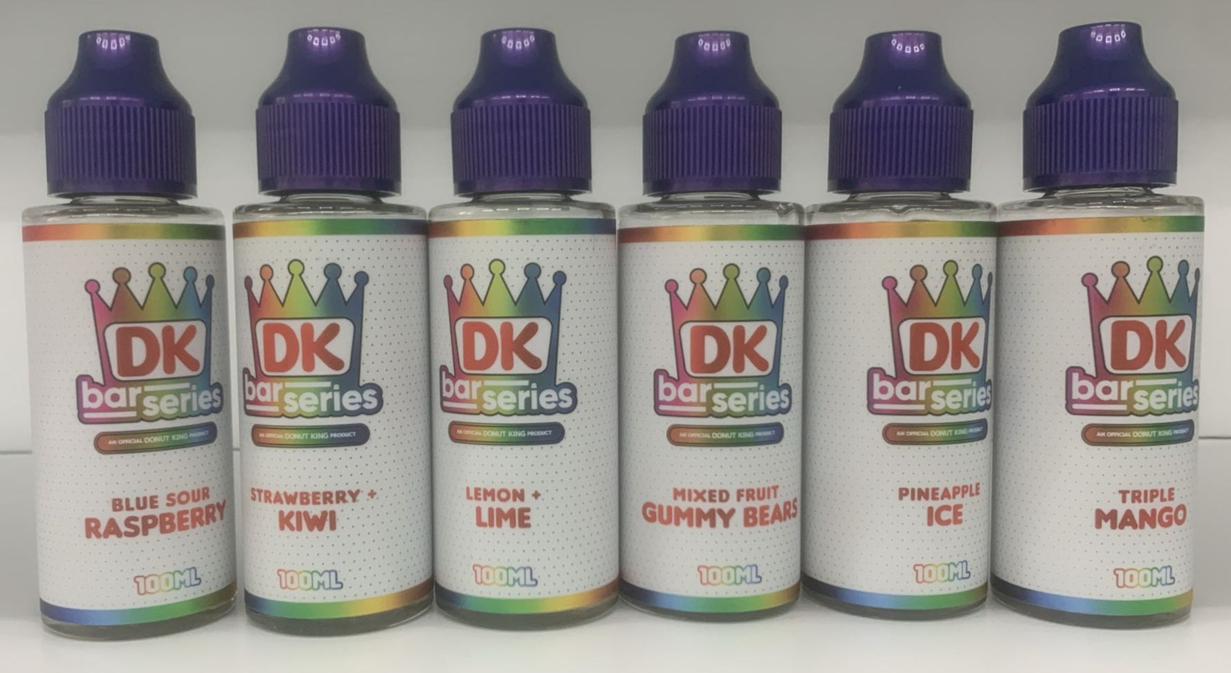 NEW RANGE DK Bar Series By Donut King. 50/50 E-liquid, 0MG Vape, 100ML Juice