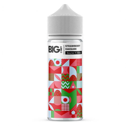 Strawberry Daiquiri by Big Tasty, 100ML E Liquid, 70VG Vape, 0MG Juice