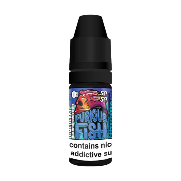 FURIOUS FISH 10ML BLUEBERRY E LIQUID 50VG VAPE TPD COMPLIANT MULTIBUY