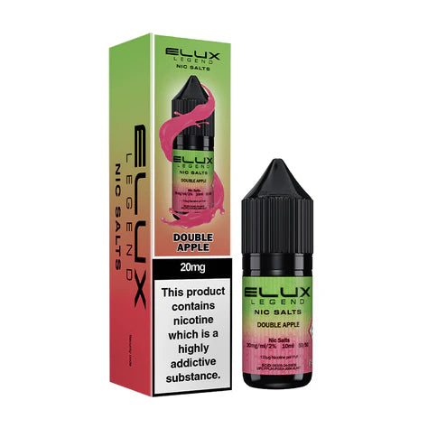 NEW FLAVOUR Double Apple By Elux Legend 10ML Nic Salt E Liquid 50VG Vape 10MG/20MG Juice