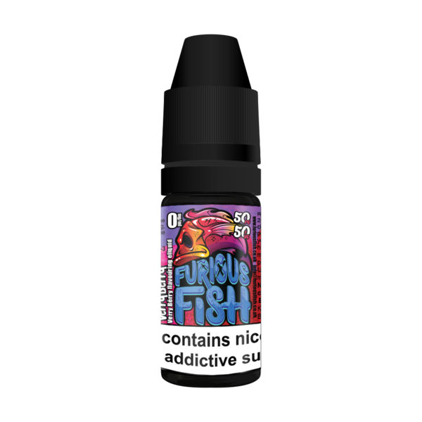 FURIOUS FISH 10ML VERRY BERRY E LIQUID 50VG VAPE TPD COMPLIANT MULTIBUY