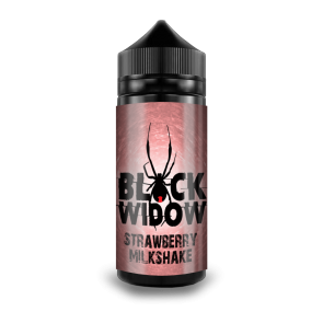 Black Widow Strawberry Milkshake 100ml E Liquid Juice 50VG Shortfill SubOhm Vape