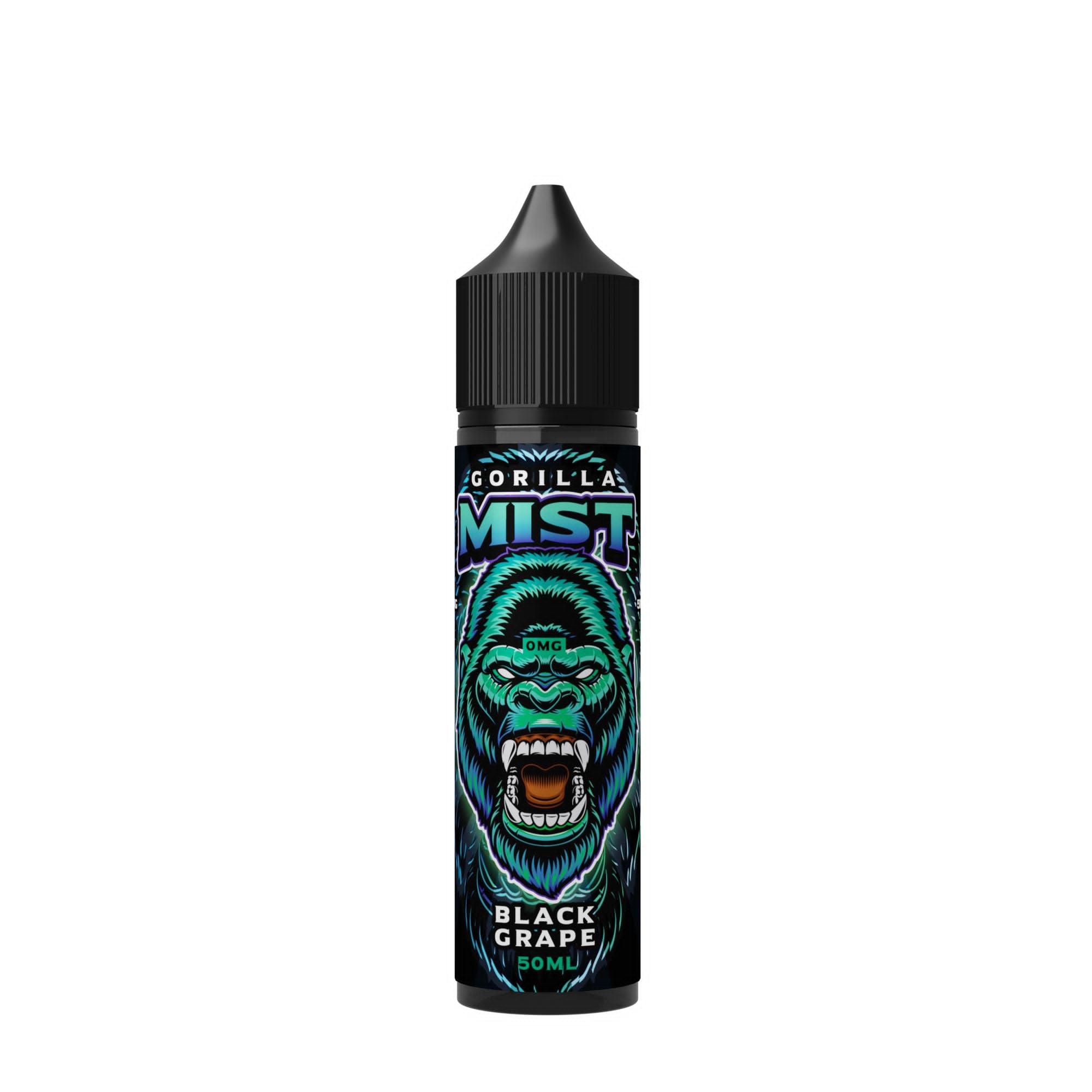 Black Grape By Gorilla Mist 50ML E Liquid 50VG Vape 0MG Juice Short Fill