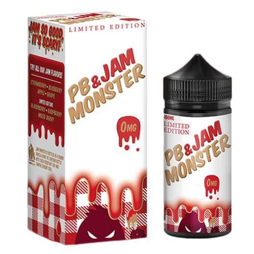 MONSTER VAPE LABS - PB & JAM MONSTER STRAWBERRY E-LIQUID 100ML 75VG VAPE JUICE