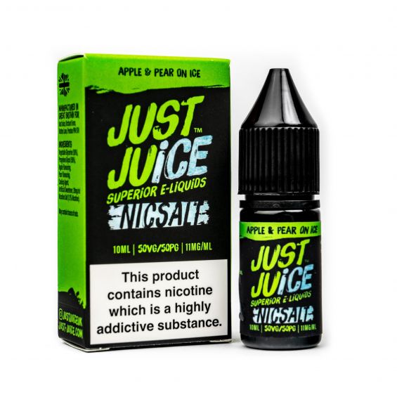 Apple & Pear On Ice By Just Juice Nic Salt 5 x 10ML E Liquid 50VG Vape 5/11/20MG Juice