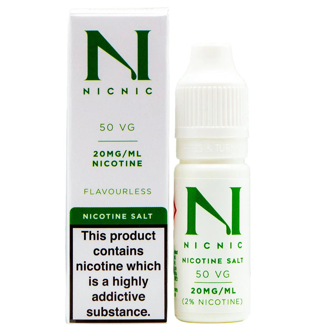 Nic Nic Flavourless 50VG 20MG Nicotine Salt Shot