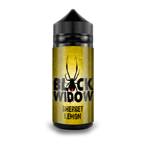 Black Widow Sherbet Lemon 100ml E Liquid Juice 50VG Shortfill SubOhm Vape