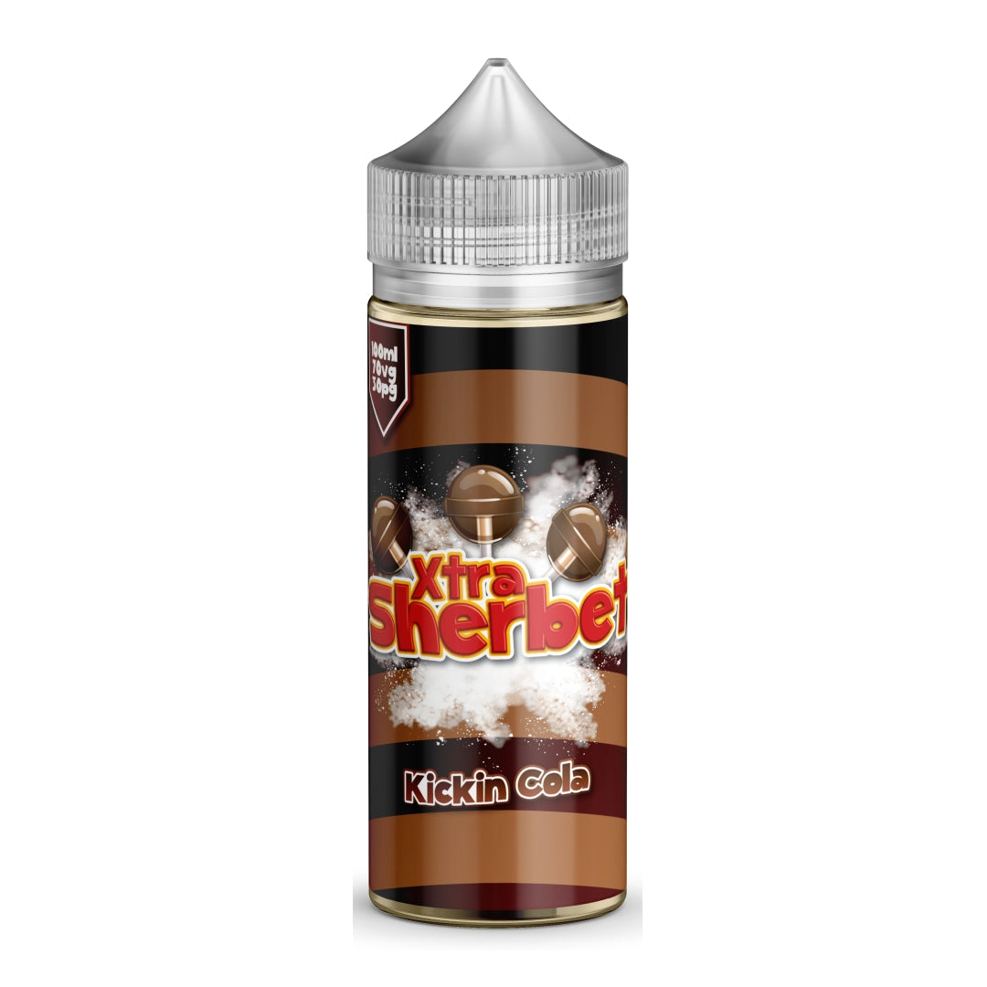 Kickin Cola XTRA Sherbet. 100ML E-liquid, 0MG vape, 70VG/30PG juice