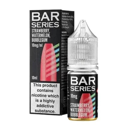 STRAWBERRY WATERMELON BUBBLEGUM BAR SERIES NIC SALTS 5MG/10MG/20MG 10ML E-LIQUID - MULTIBUY OFFER