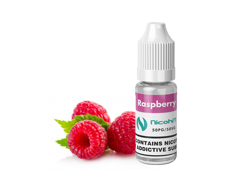 NICOHIT RASPBERRY E LIQUID E JUICE 10ML TPD 3/6/12/18MG MULTIBUY
