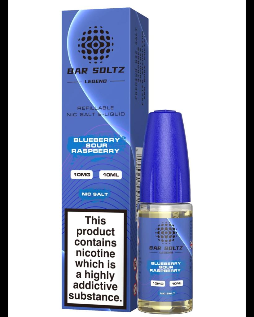 Blueberry Sour Raspberry By Bar Soltz Legend 10ML Nic Salt E Liquid 10MG/20MG Vape 50VG Juice