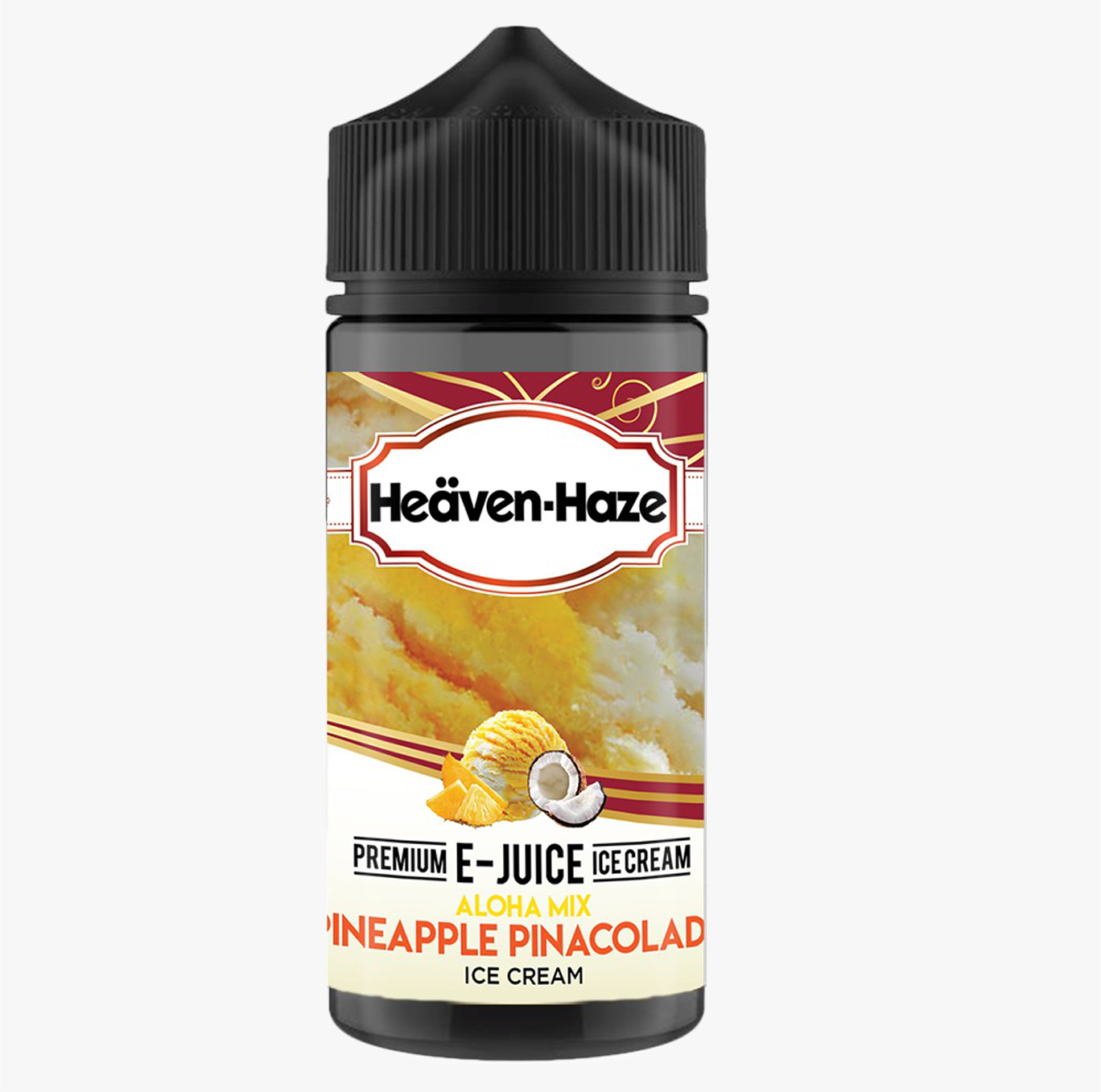 Aloha Mix Pineapple Pina Colada Ice Cream By Heaven Haze 100ML E Liquid 70VG Vape 0MG Juice