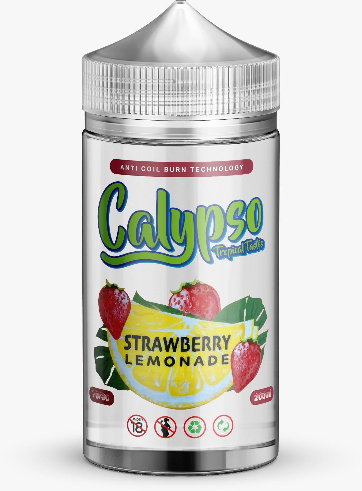 Strawberry Lemonade by Calypso, 200ML E Liquid, 70VG Vape, 0MG Juice