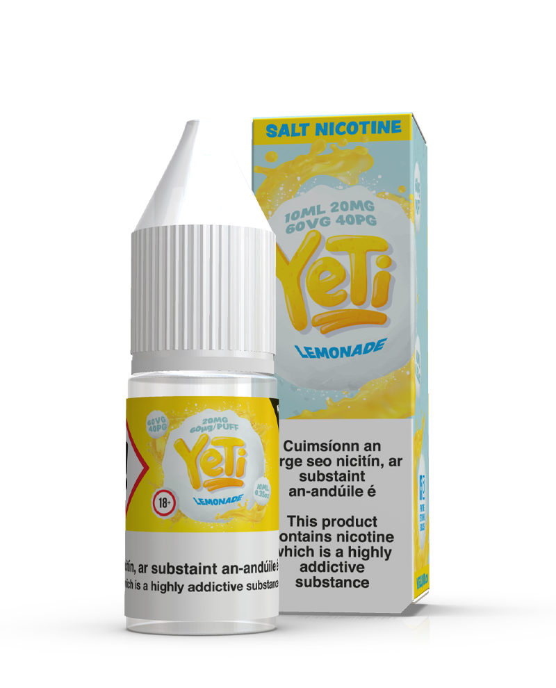 Lemonade By Yeti Nic Salt 10ML E Liquid 10MG/20MG Vape 60VG Vape Multibuy