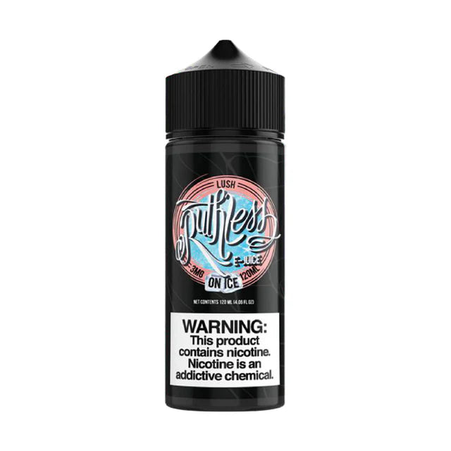 LUSH ON ICE BY RUTHLESS 100ML E-LIQUID 70VG/30PG 0MG JUICE SHORTFILL