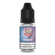 Bubblegum By Vape Simply 10ML E Liquid 50VG/50PG Vape Juice | All Strengths Available