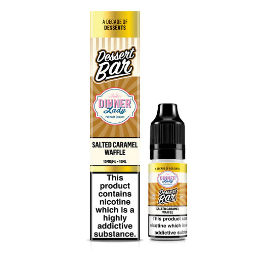 Salted Caramel Waffle Dessert Bar Nic Salts By Dinner Lady 10 x 10ML E-Liquid 50VG Vape 5/10/20MG Juice