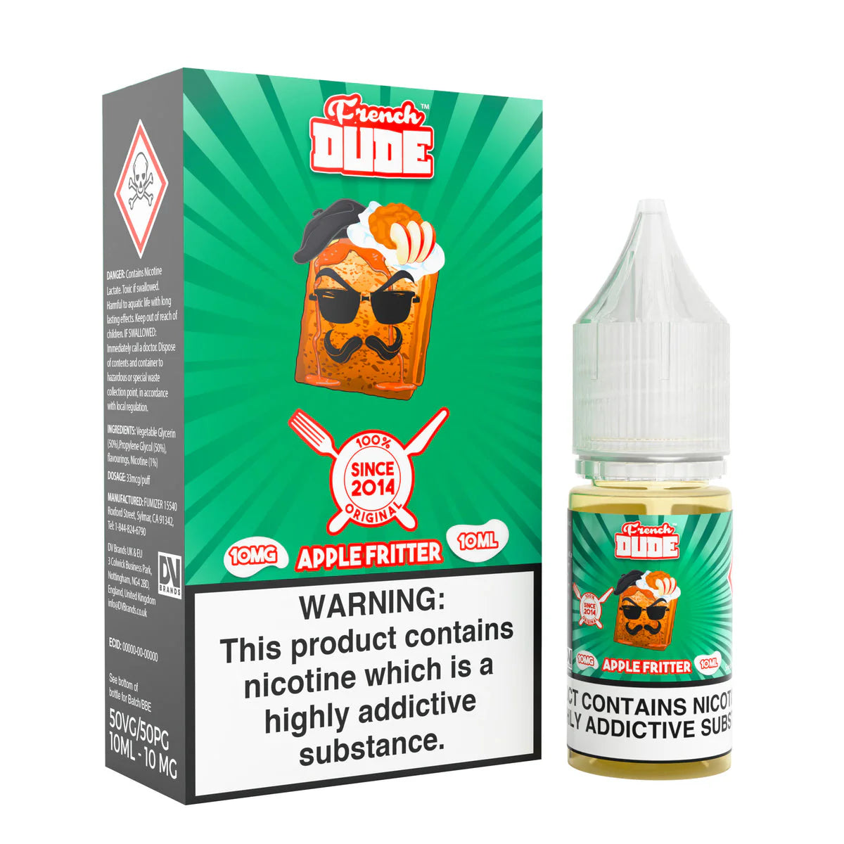 Vape Breakfast Classics - French Dude Apple Fritter - 10mg/20mg Nic Salts - Box of 10 x 10ml