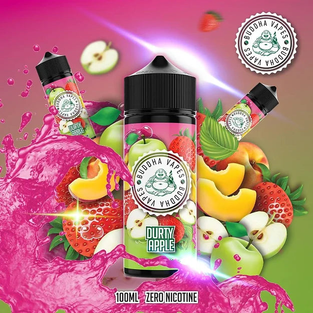 Durty Apple by Buddha Vapes 100ML E Liquid 80VG Vape 0MG Juice