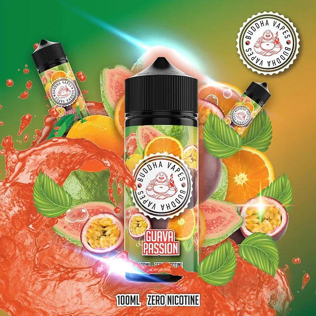 Guava Passion by Buddha Vapes 100ML E Liquid 80VG Vape 0MG Juice