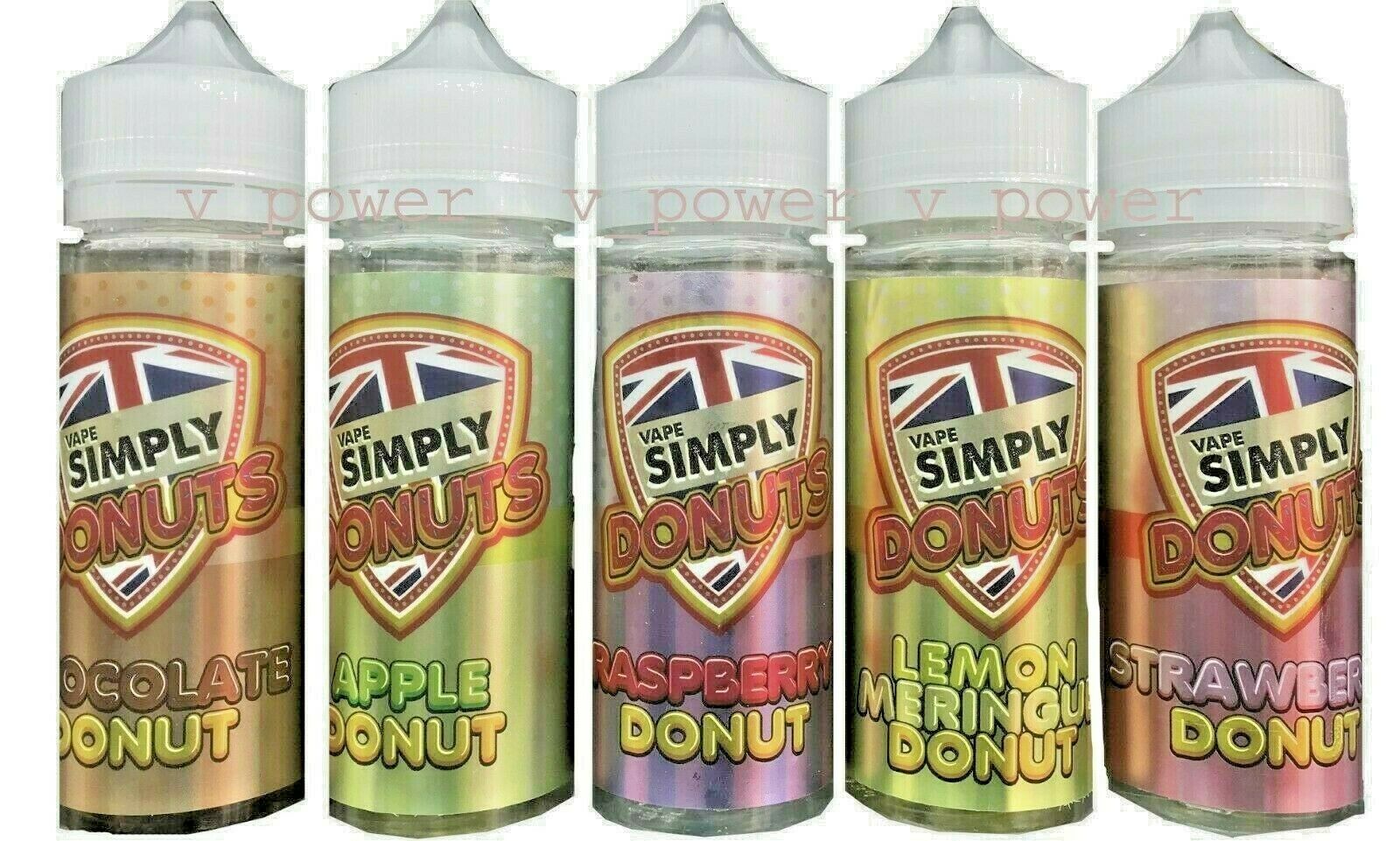 SIMPLY VAPOUR DONUTS - STRAWBERRY DONUT 100ML E LIQUID JUICE 50VG SHORTFILL