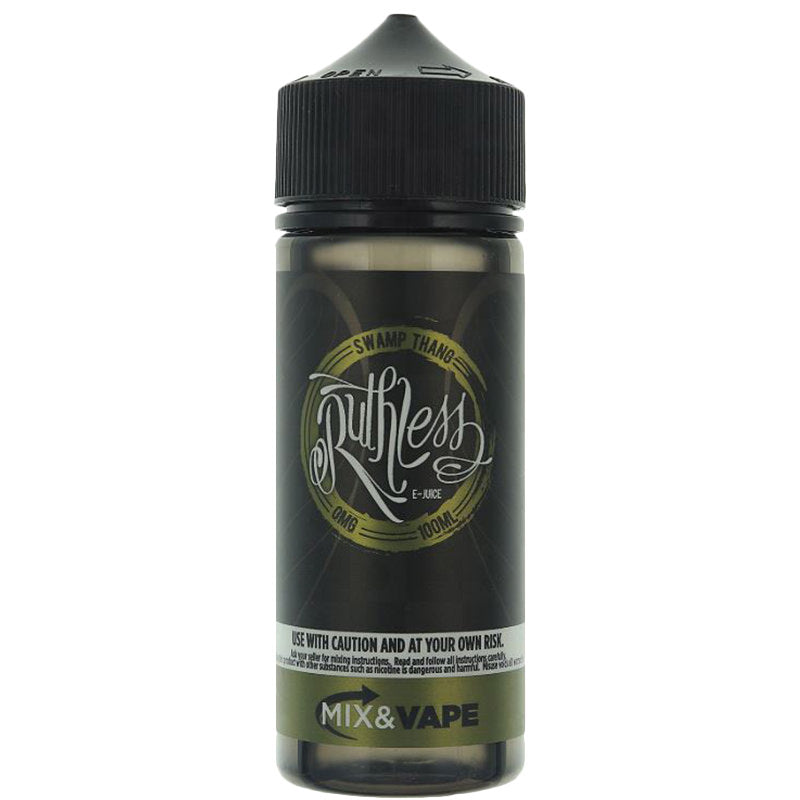 SWAMP THANG BY RUTHLESS 100ML E-LIQUID 70VG/30PG 0MG JUICE SHORTFILL