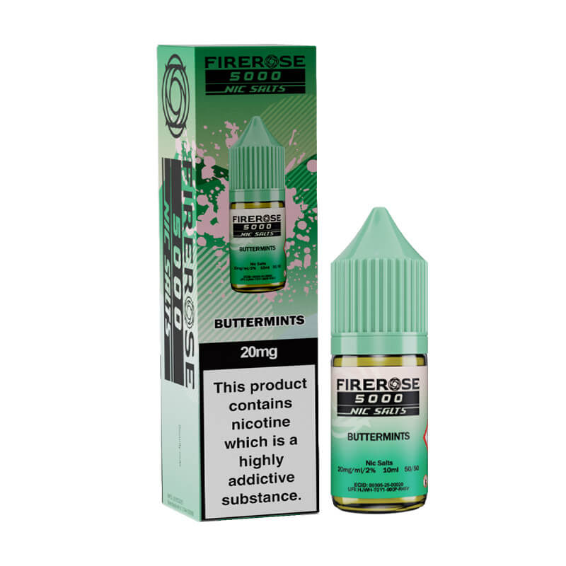 NEW FLAVOUR Buttermints - Elux Firerose 5000 Nic Salt 10ML E Liquid 50VG Vape 10MG/20MG Juice