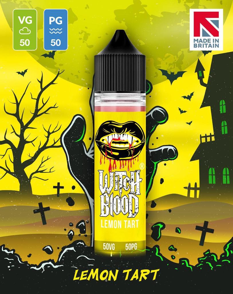 Lemon Tart By Witch Blood 50ML E Liquid 50VG Vape 0MG Juice