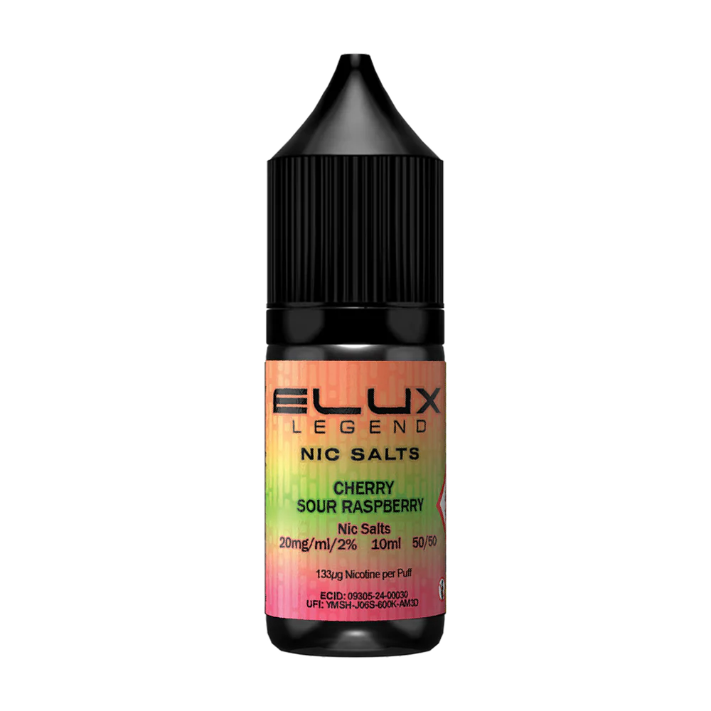 Cherry Sour Raspberry By Elux Legend 10ML Nic Salt E Liquid 50VG Vape 10MG/20MG Juice