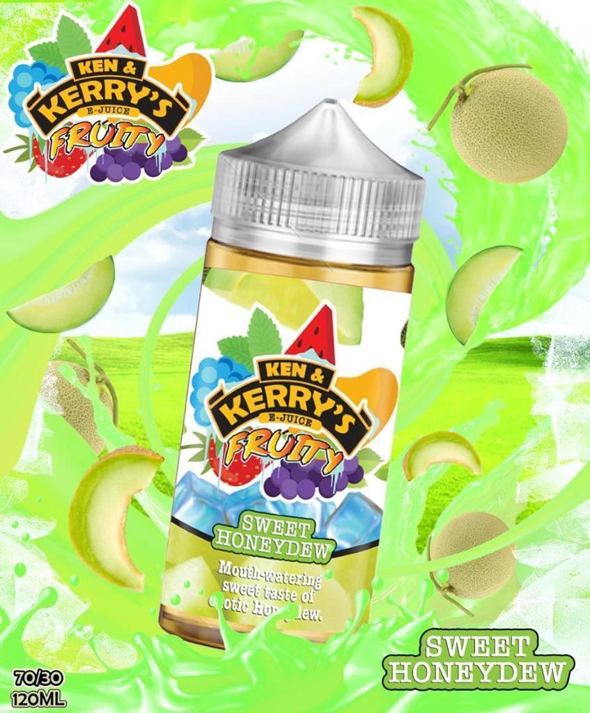 Sweet Honeydew By Ken & Kerry's 100ML E Liquid 70VG Vape 0MG Juice Short Fill