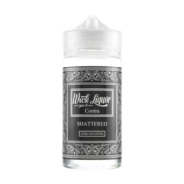 Contra Shattered By Wick Liquor 150ML E Liquid 80VG Vape 0MG Juice Genuine