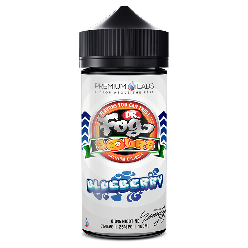 DR FOG SOURS BLUEBERRY 100ML SHORTFILL 75VG E LIQUID JUICE VAPE