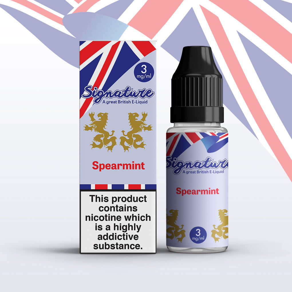 Spearmint by Signature 10 x 10ML E liquid 50VG Vape 3/6/12/18MG Juice