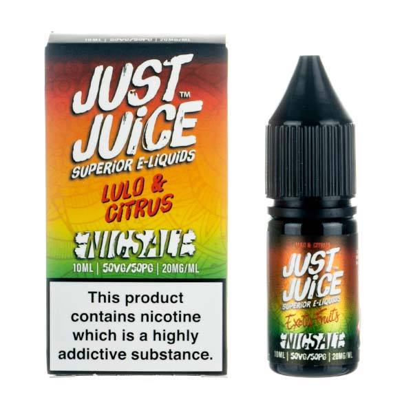 Lulo & Citrus By Just Juice Nic Salt 5 x 10ML E Liquid 50VG Vape 5/11/20MG Juice