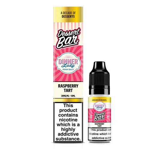Raspberry Tart Dessert Bar Nic Salts By Dinner Lady 10 x 10ML E-Liquid 50VG Vape 5/10/20MG Juice
