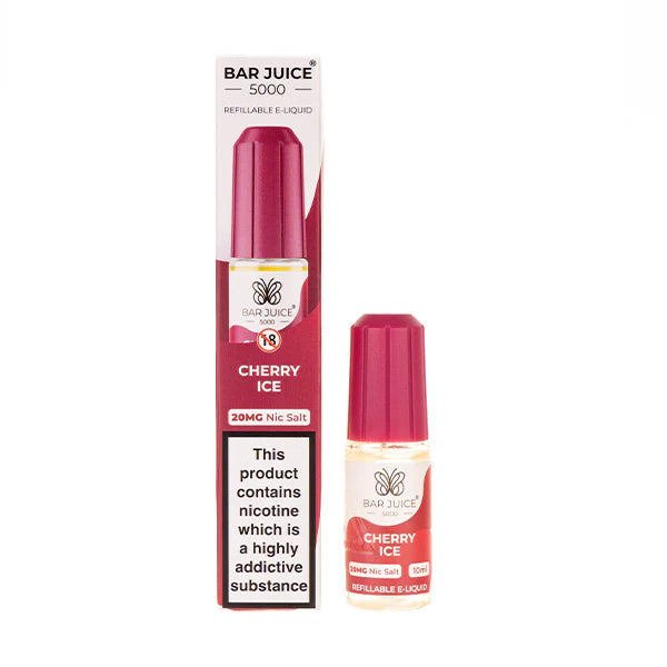 NEW FLAVOUR Cherry Ice By Bar Juice 5000 Nic Salt 10ML E Liquid 50VG Vape Juice