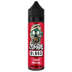 Cherry Menthol By Zombie Blood 50ML E Liquid 50VG Vape 0MG Juice