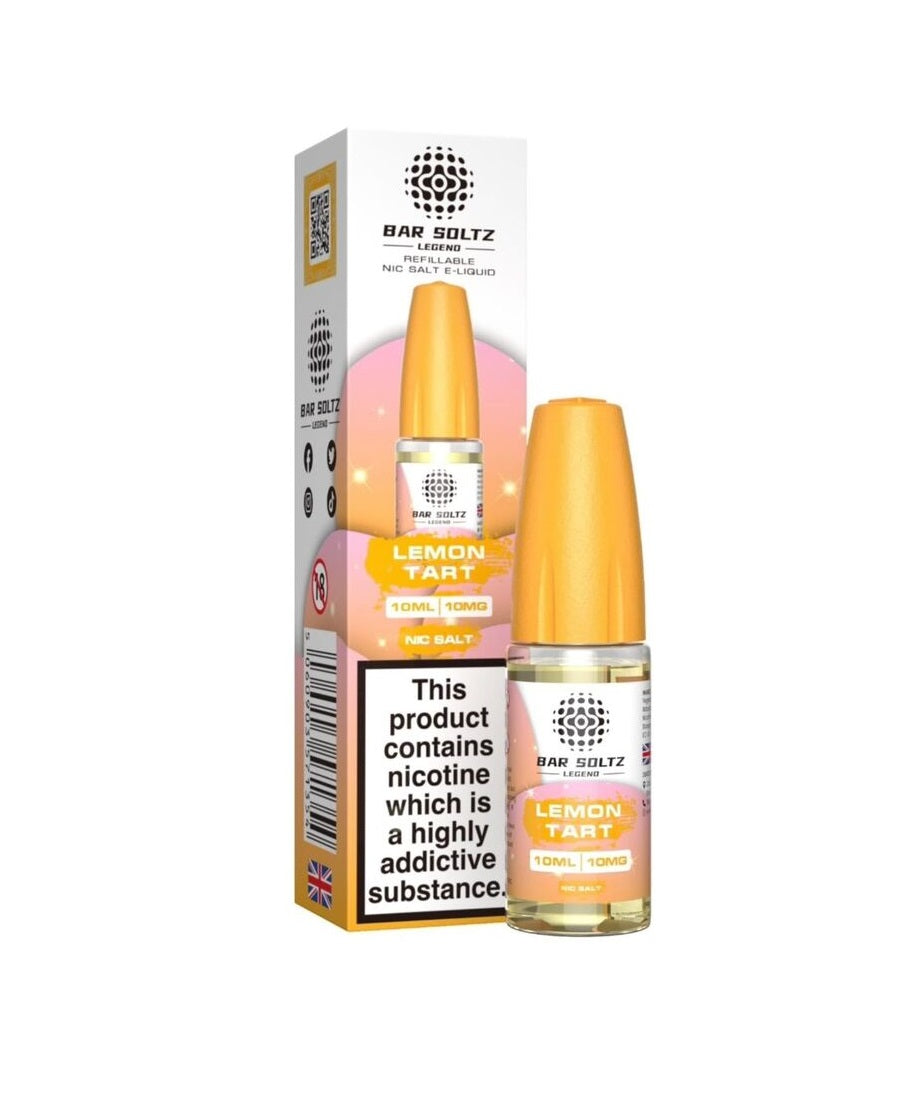Lemon Tart By Bar Soltz Legend 10ML Nic Salt E Liquid 10MG/20MG Vape 50VG Juice