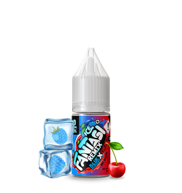 Remix - Blue Raspberry X Cherry Ice By Fantasi Nic Salts 10x10ML E Liquid 50VG/50PG Vape 10MG/20MG Juice