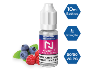 NICOHIT BLUEBERRY RASPBERRY E LIQUID E JUICE 10ML TPD 3/6/12/18MG MULTIBUY