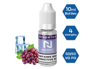 NICOHIT GRAPE ICE PREMIUM E LIQUID E JUICE 10ML TPD 3/6/12/18MG MULTIBUY