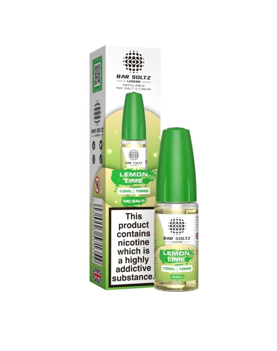 Lemon Lime By Bar Soltz Legend 10ML Nic Salt E Liquid 10MG/20MG Vape 50VG Juice
