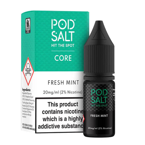 Fresh Mint By Pod Salt Nic Salts 5 x 10ML E Liquid 5/11/20MG