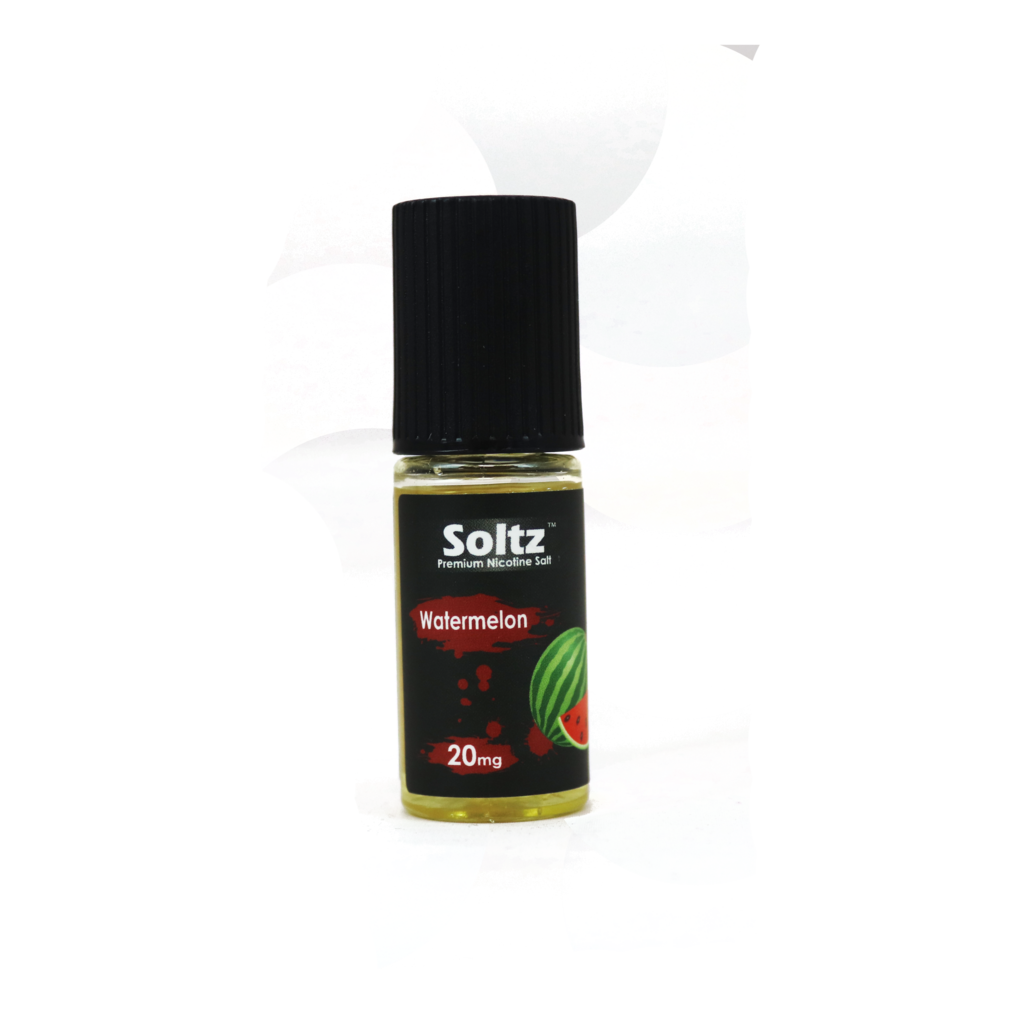 Watermelon by Soltz, Premium Nicotine Salt, 10ML E Liquid, 10MG/20MG Vape, 50VG Juice