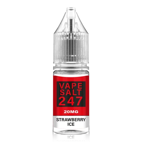Strawberry Ice - Vape Salt 247, 10 x 10ML Nic Salt E Liquid 50VG Vape 10MG/20MG Juice