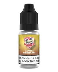 Vanilla Cheesecake By Vape Simply 10ML E Liquid 50VG/50PG Vape Juice | All Strengths Available